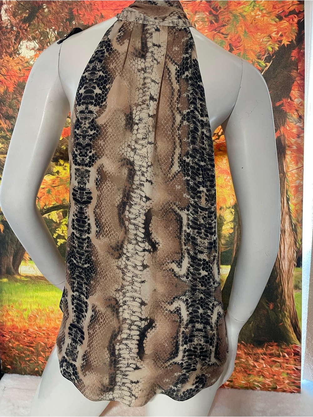 Haute Hippie Snake Print Blouse - Picture 2 of 14